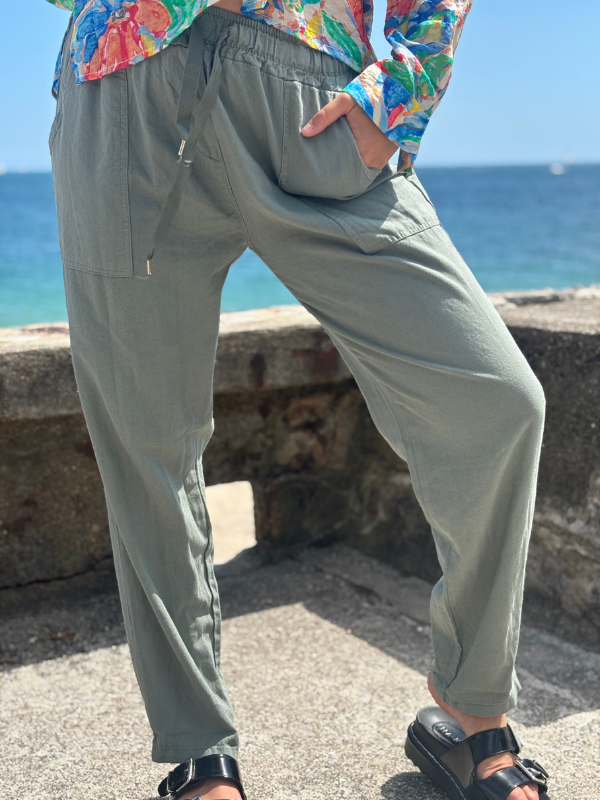 pantalon décontracté-chic