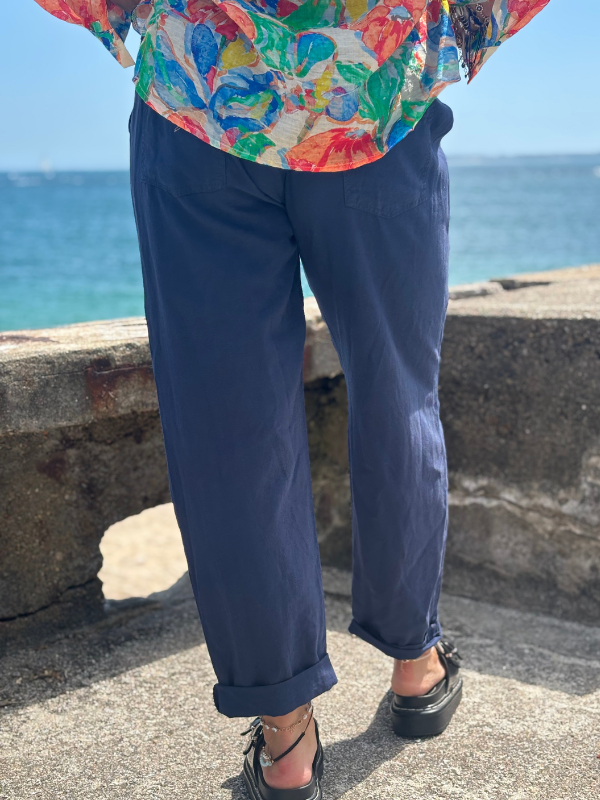 pantalon décontracté-chic