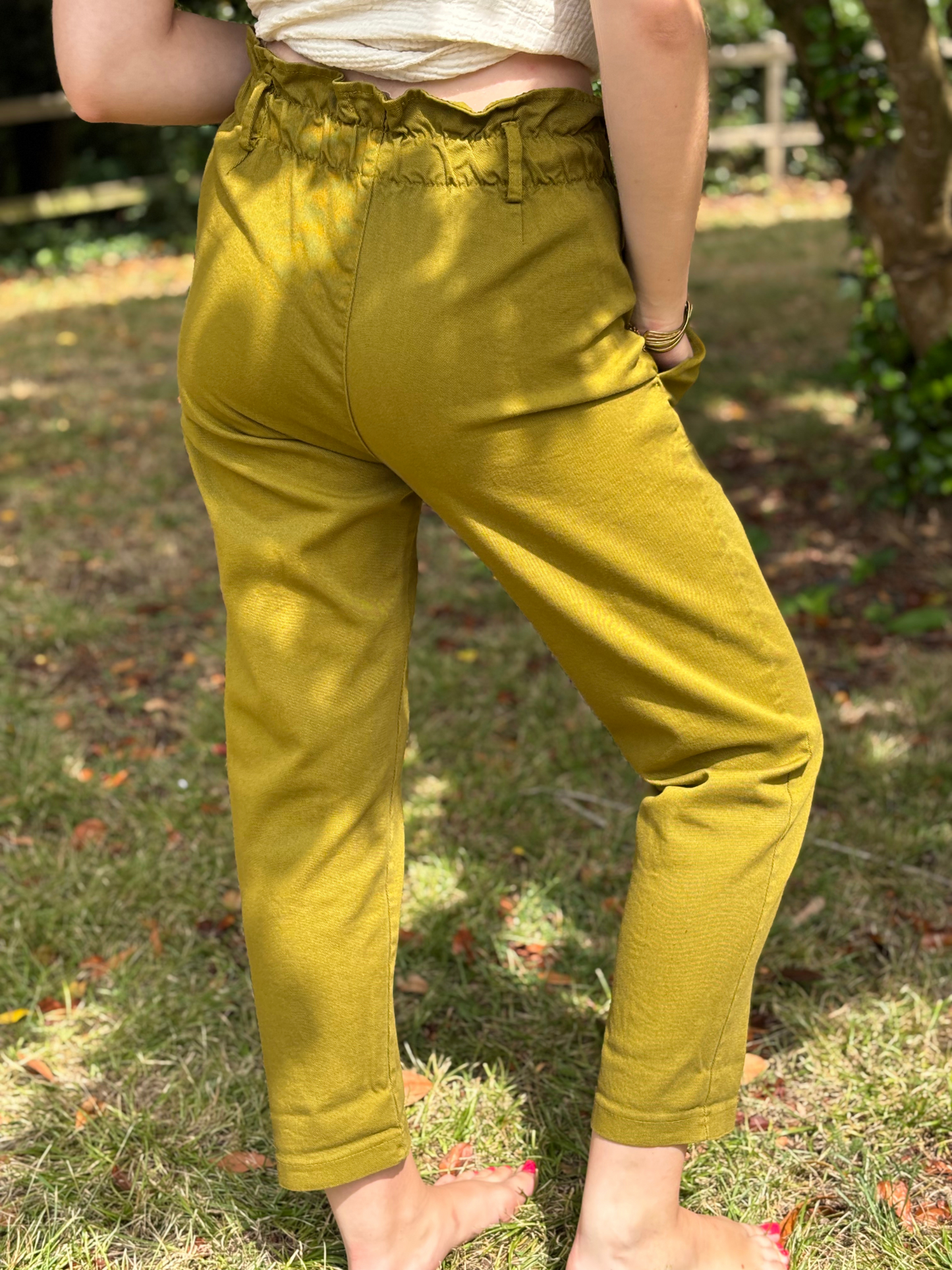Pantalon Poches Plaquées