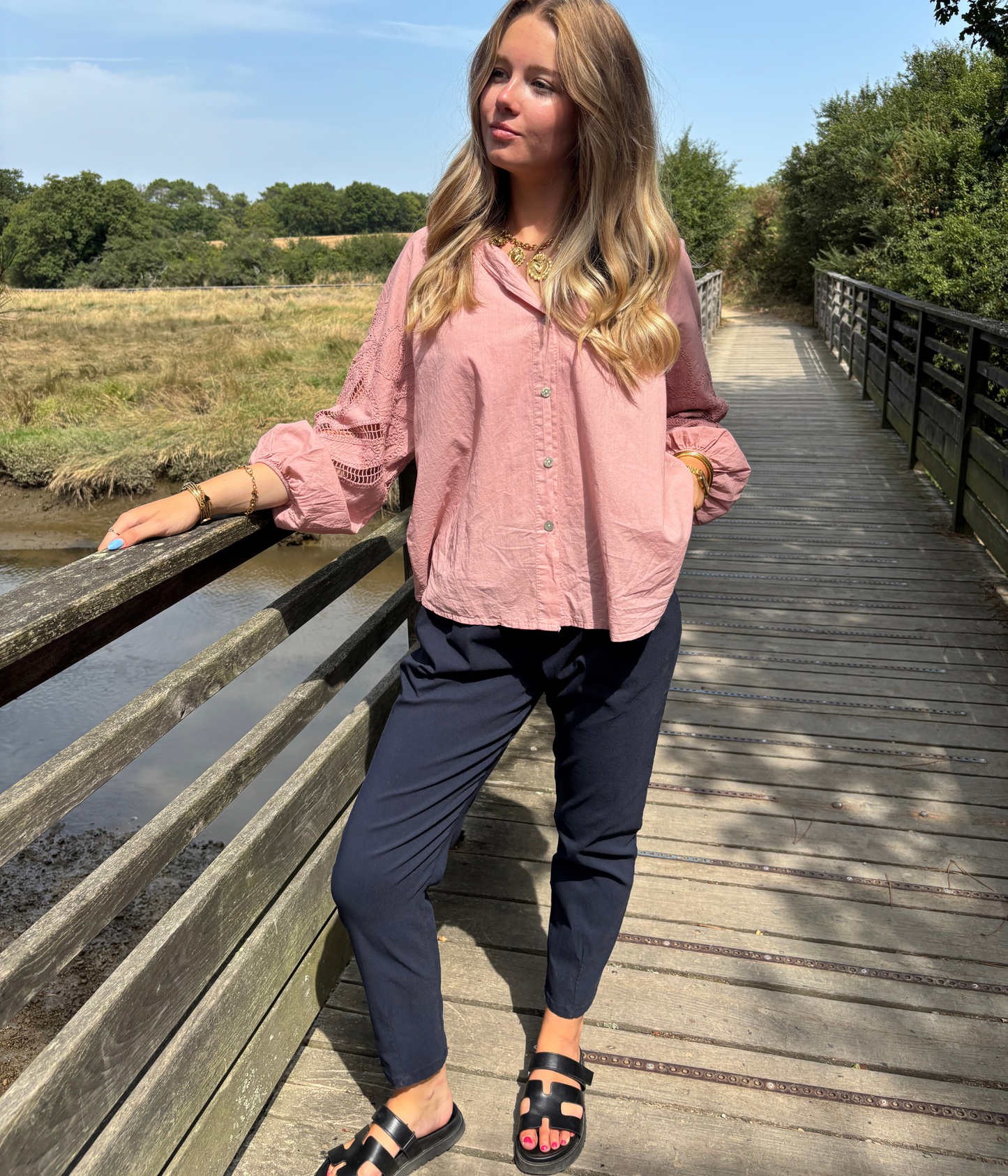 Pantalon à Taille Élastique