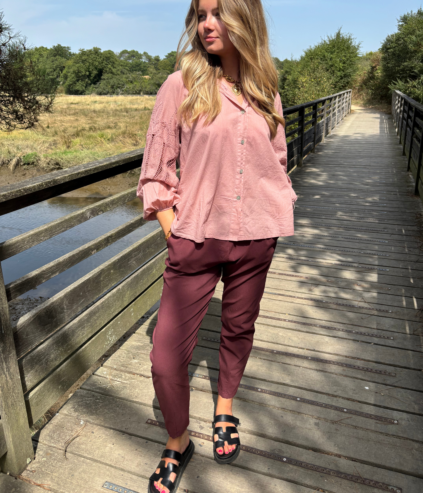 Pantalon à Taille Élastique