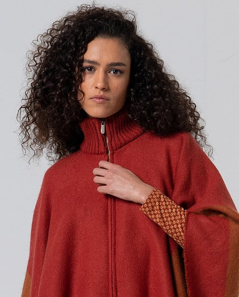 Poncho à Rayures