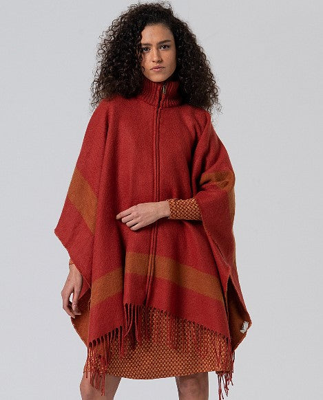 Poncho à Rayures