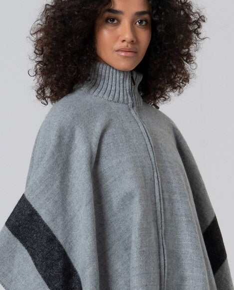 Poncho à Rayures