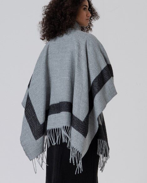 Poncho à Rayures
