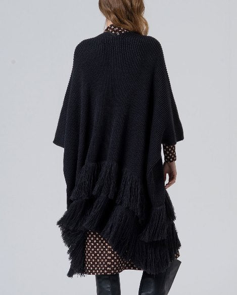 Poncho Franges Bohème
