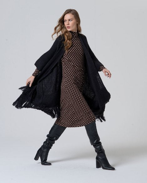 Poncho Franges Bohème