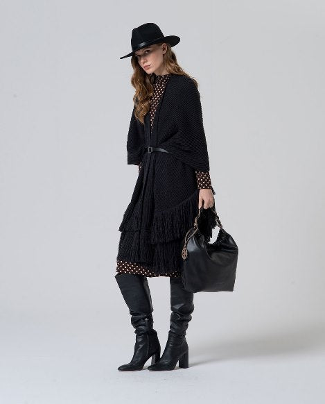 Poncho Franges Bohème