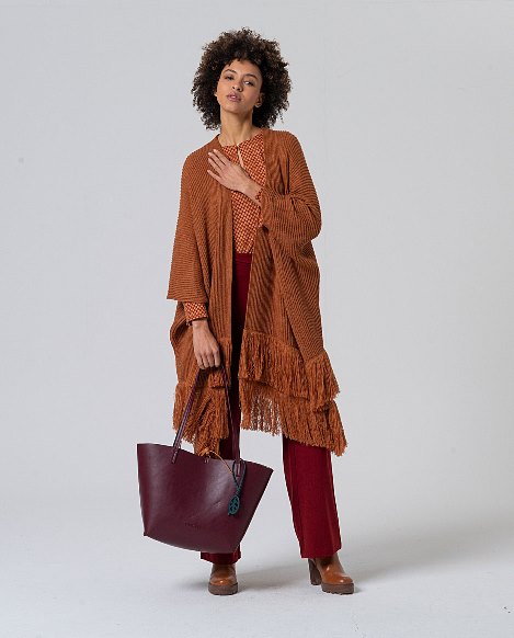 Poncho Franges Bohème