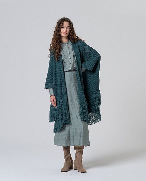 Poncho Franges Bohème