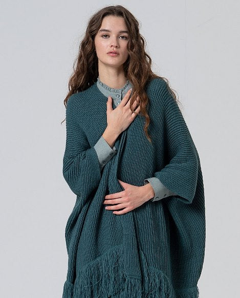 Poncho Franges Bohème