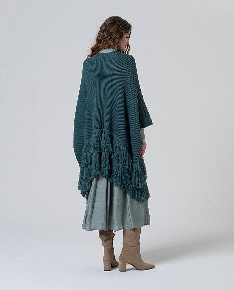 Poncho Franges Bohème
