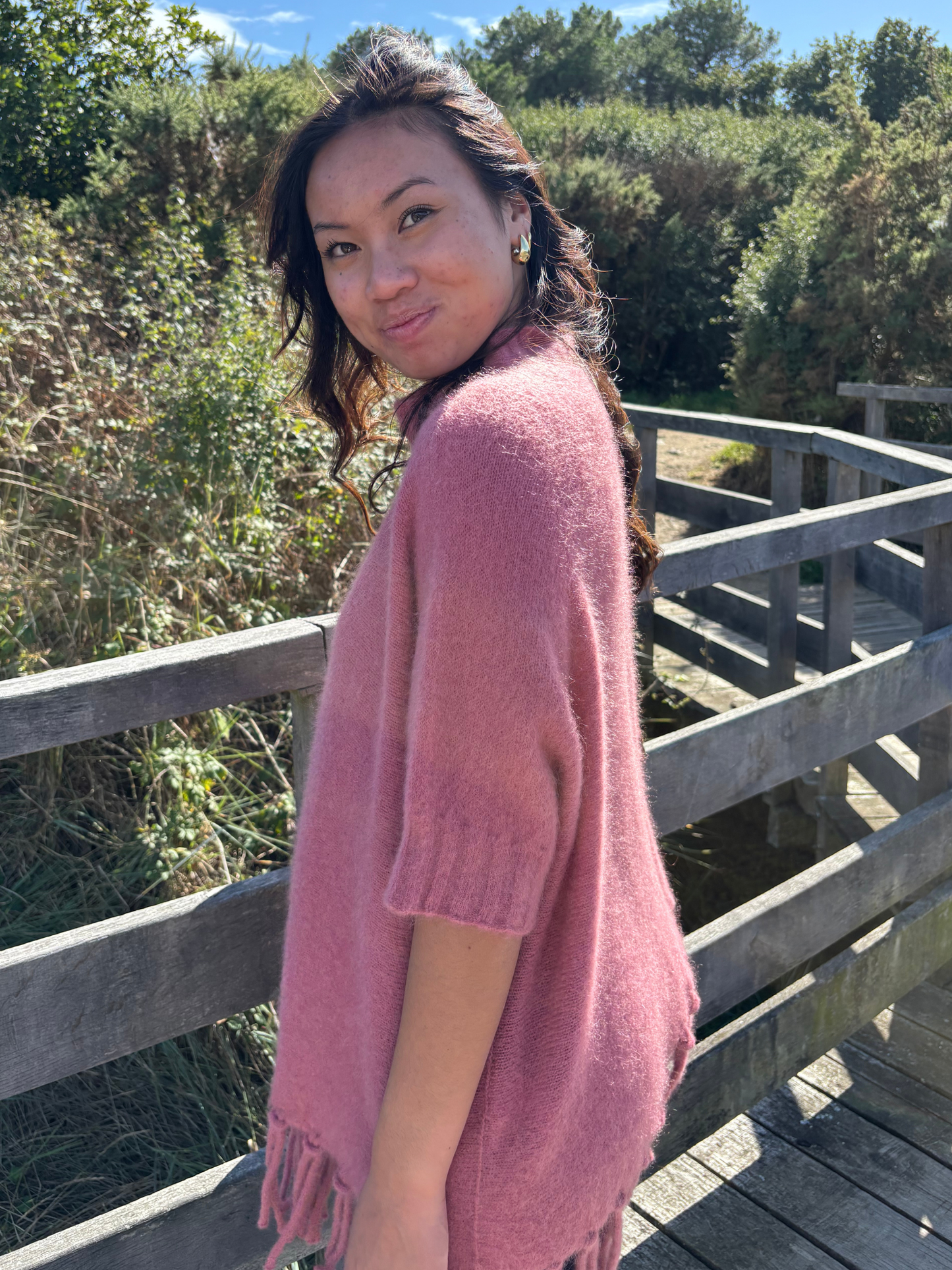 Pull Frangé en Mohair