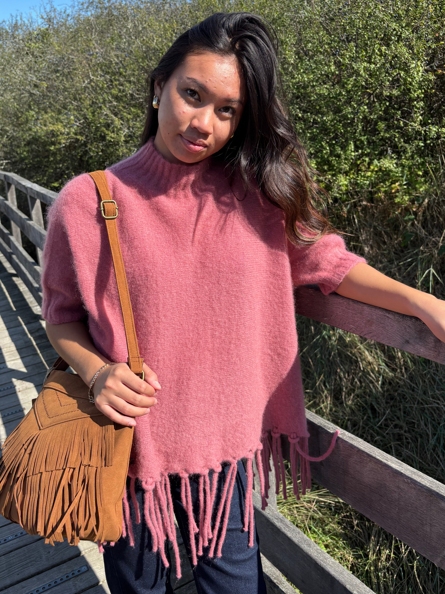 Pull Frangé en Mohair