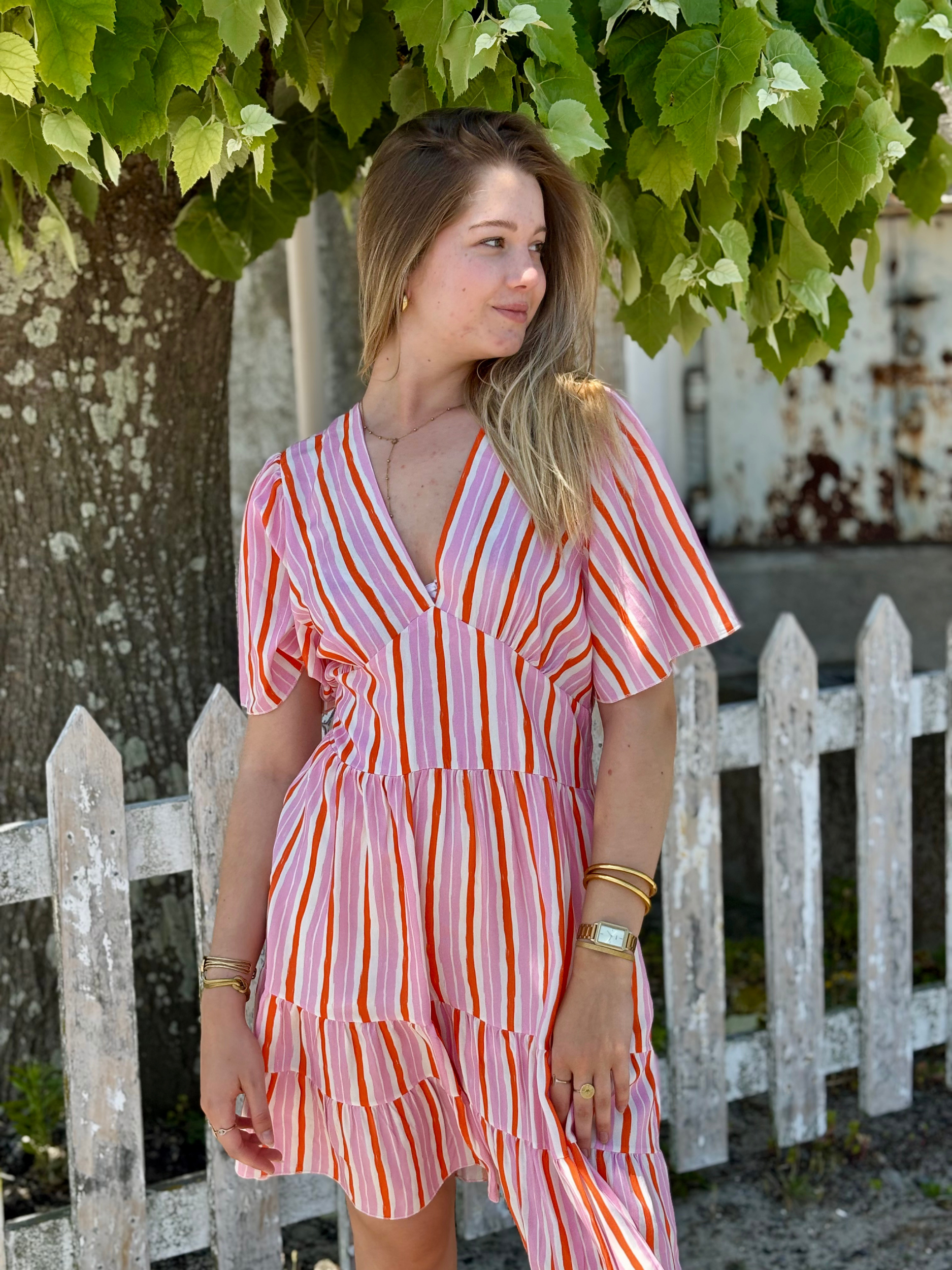 robe hippie chic rose