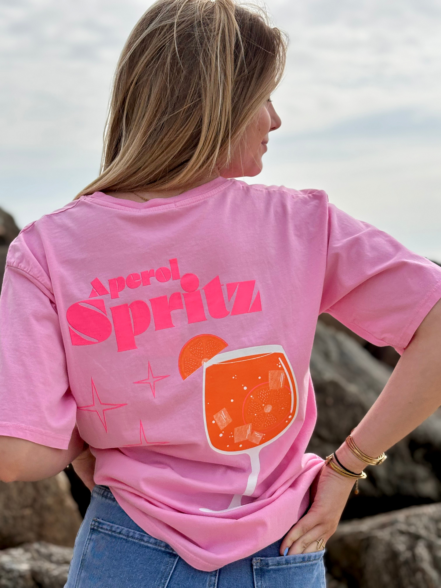 Tee-shirt Ample rose