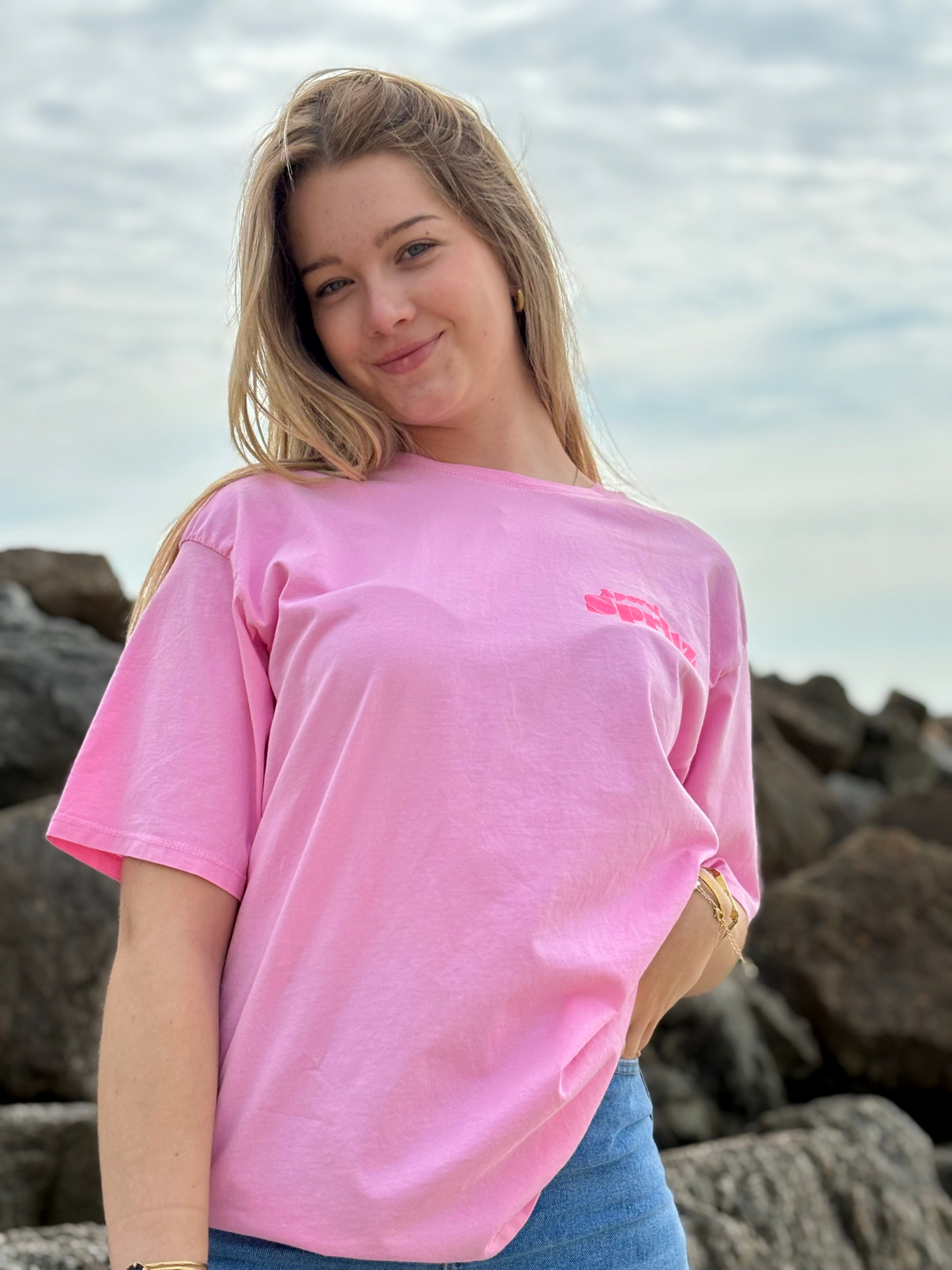 Tee-shirt Ample rose