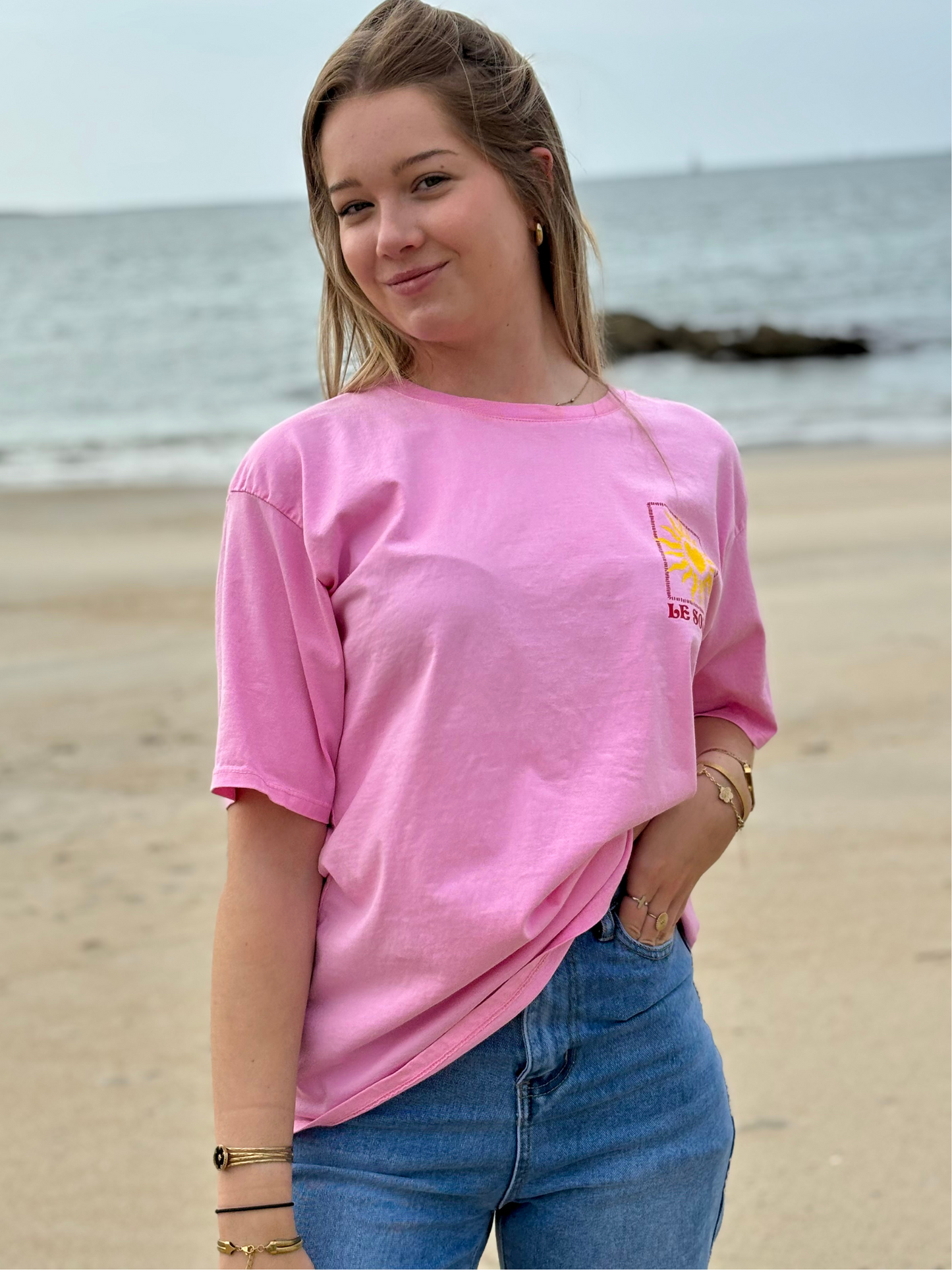 Tee-shirt en Coton rose