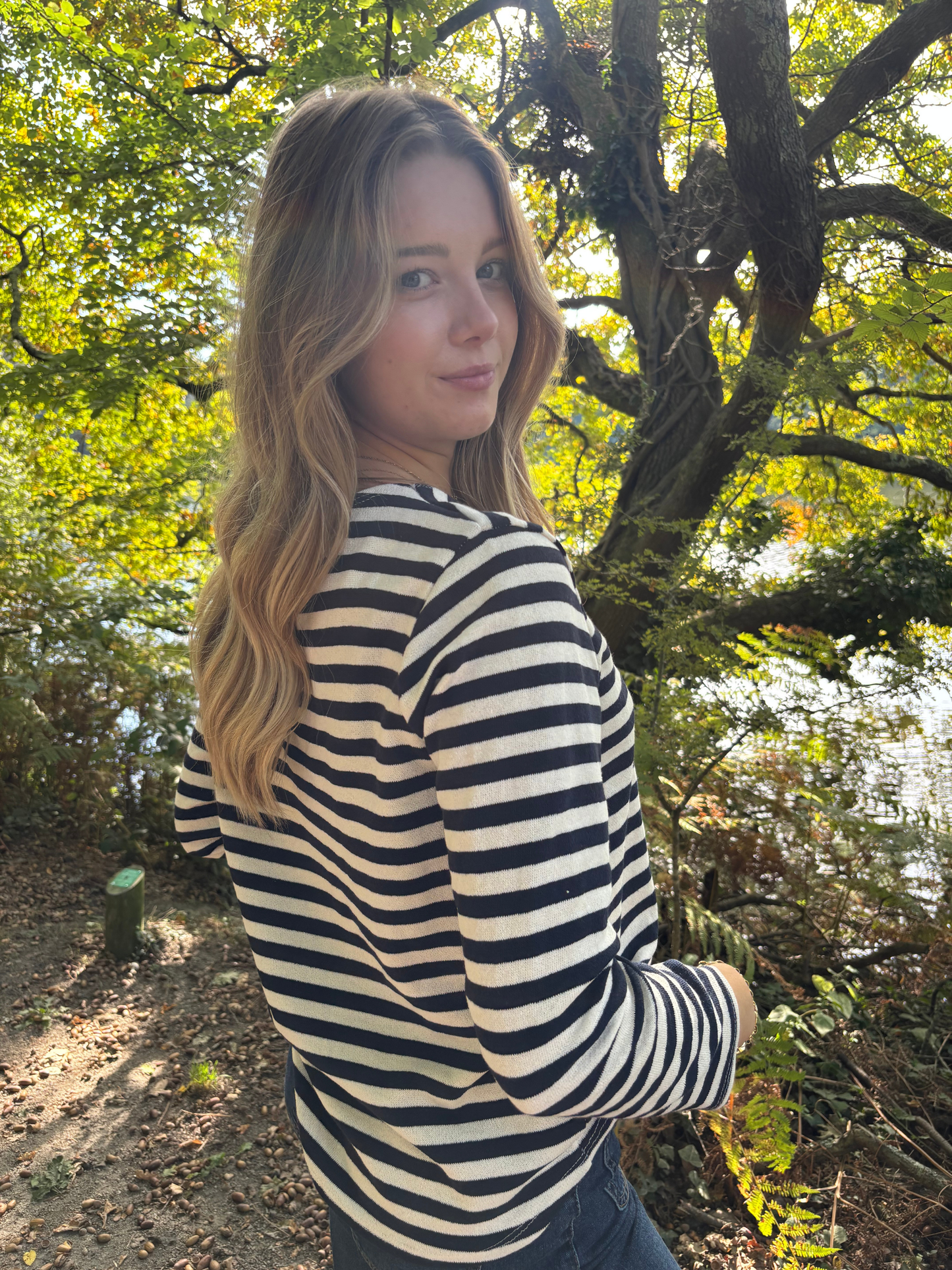 Top rayé coton bohème chic