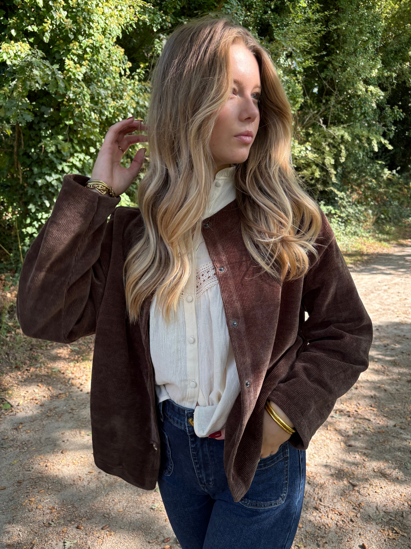 Veste en velours bohème chic
