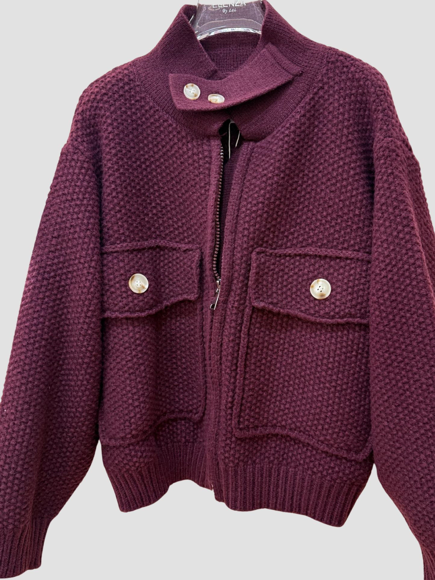 Veste Maille Zippée