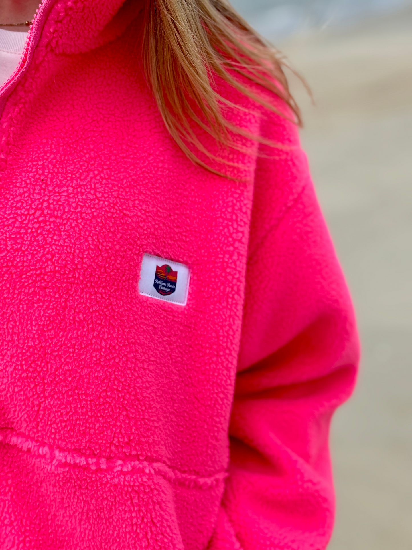 Veste polaire rose fuchsia