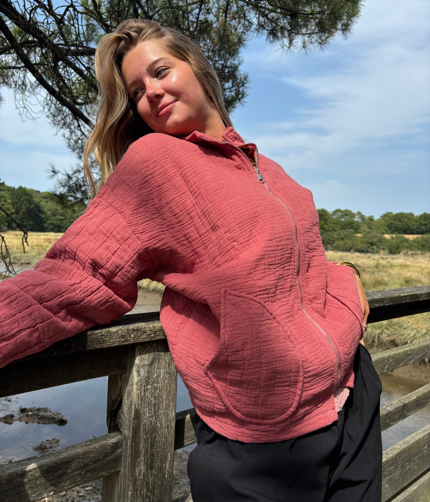 Veste Zippée Oversize