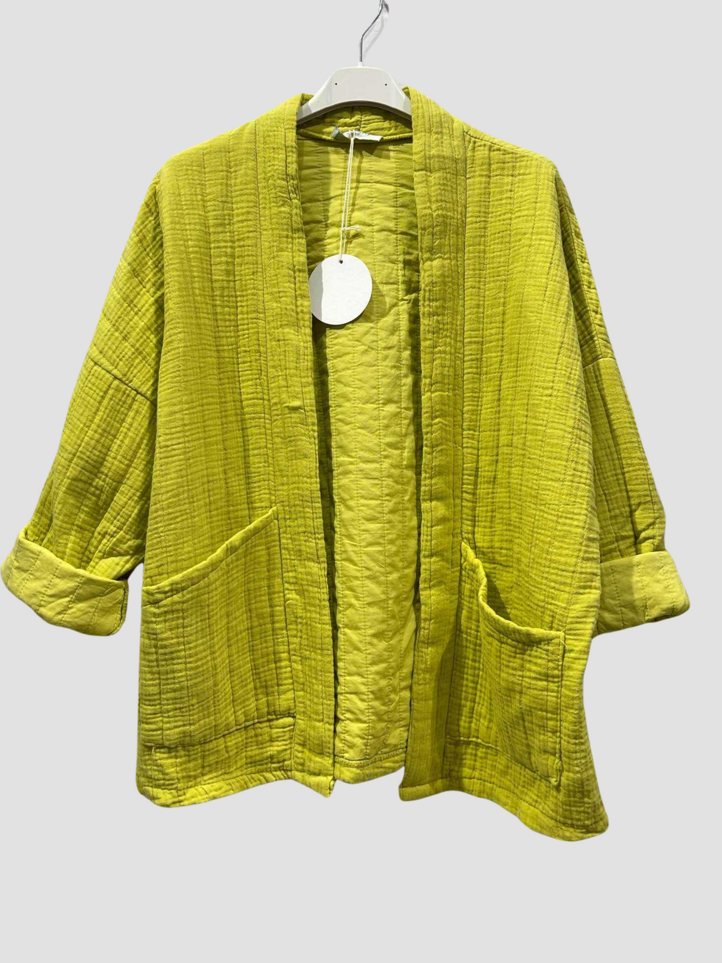 Veste en Gaze de Coton olive