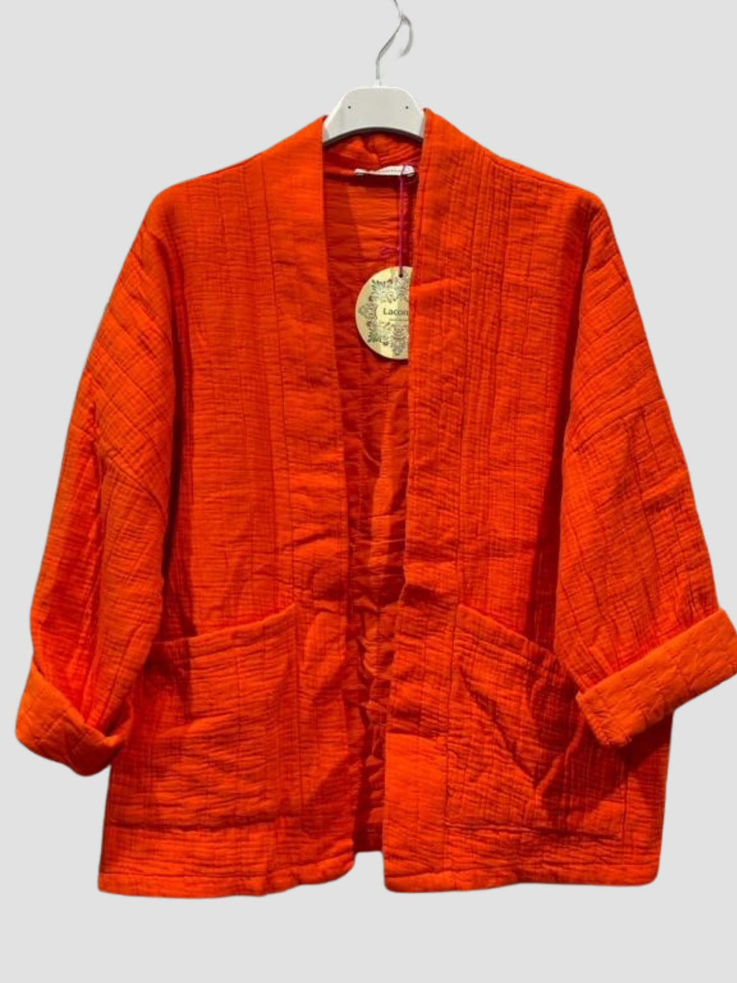 Veste en Gaze de Coton orange