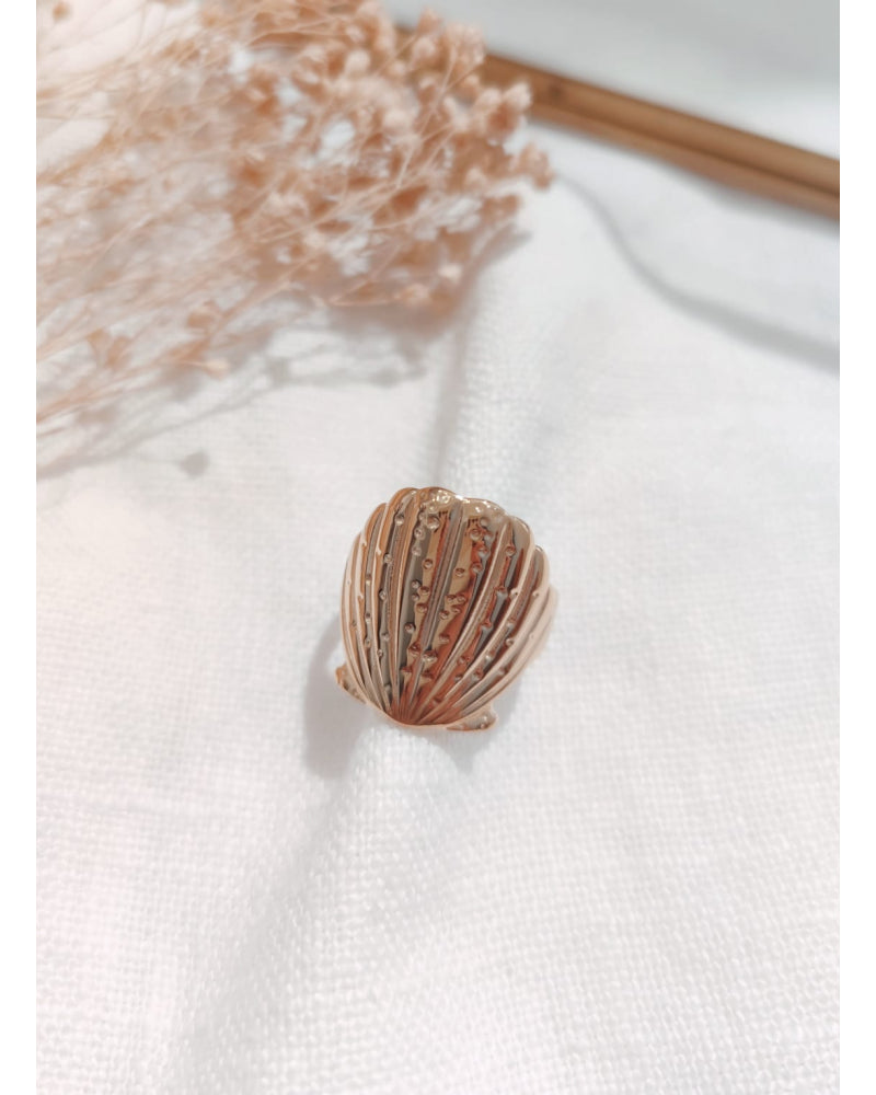 Bague Dorée Martelée