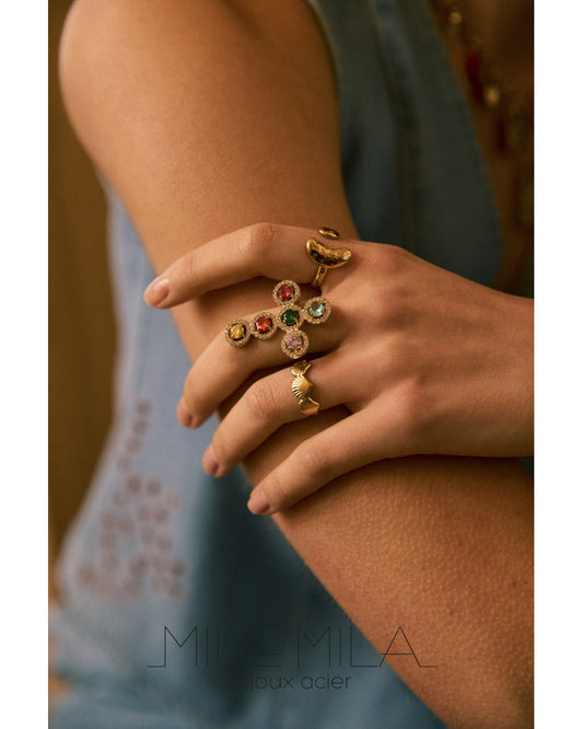 Bague "Coquillage Doré"