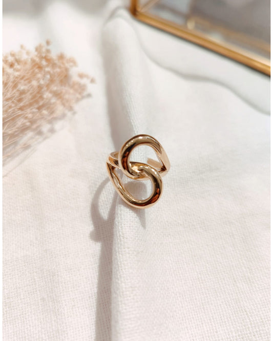 Bague Croisée Dorée