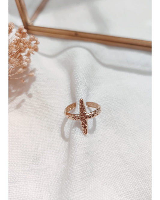 Bague Dorée Martelée