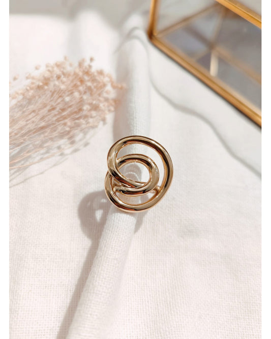Bague Spirale Dorée