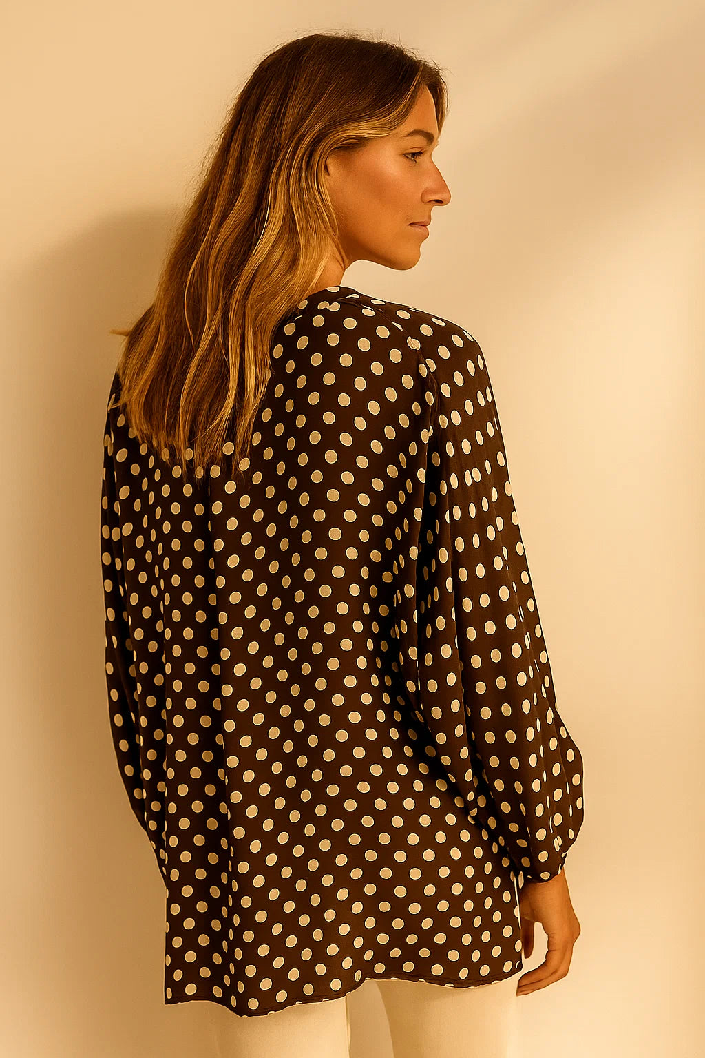 Blouse à Pois en Soie