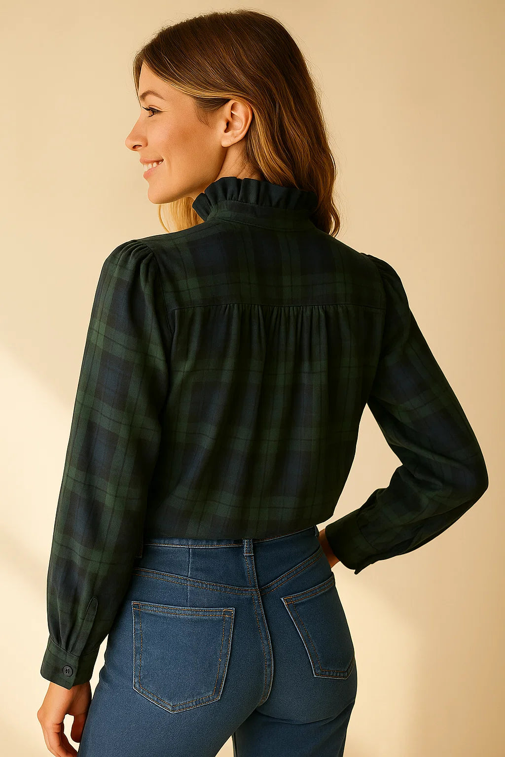 Chemise Carreaux Verte