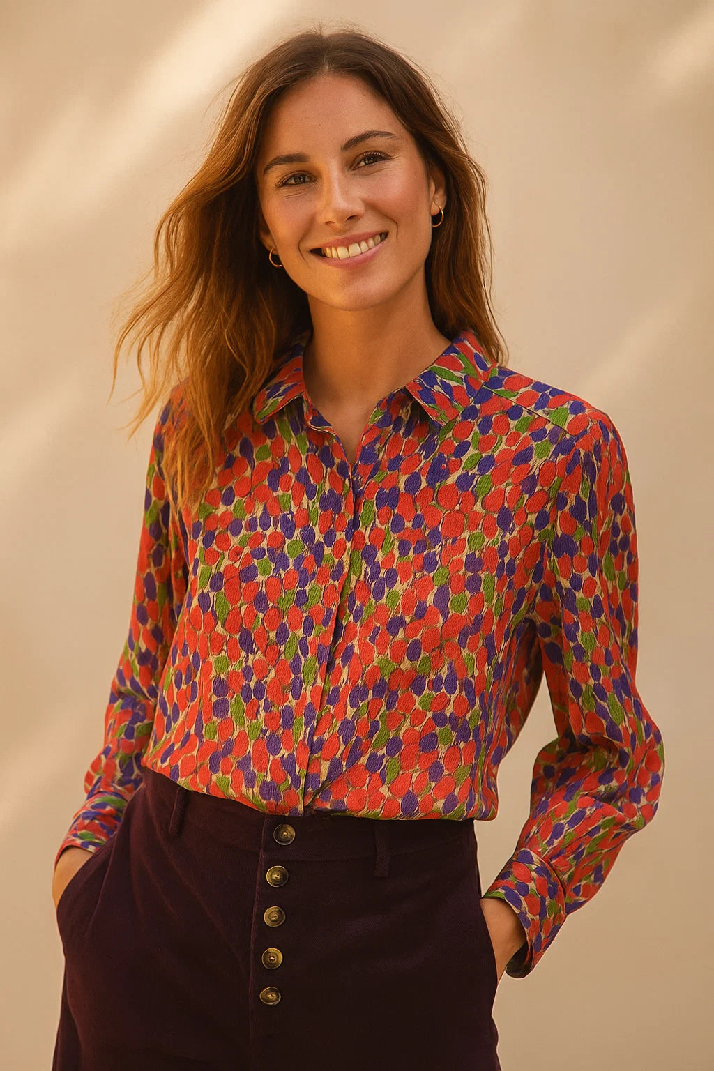 Chemise Imprimée Tulipe