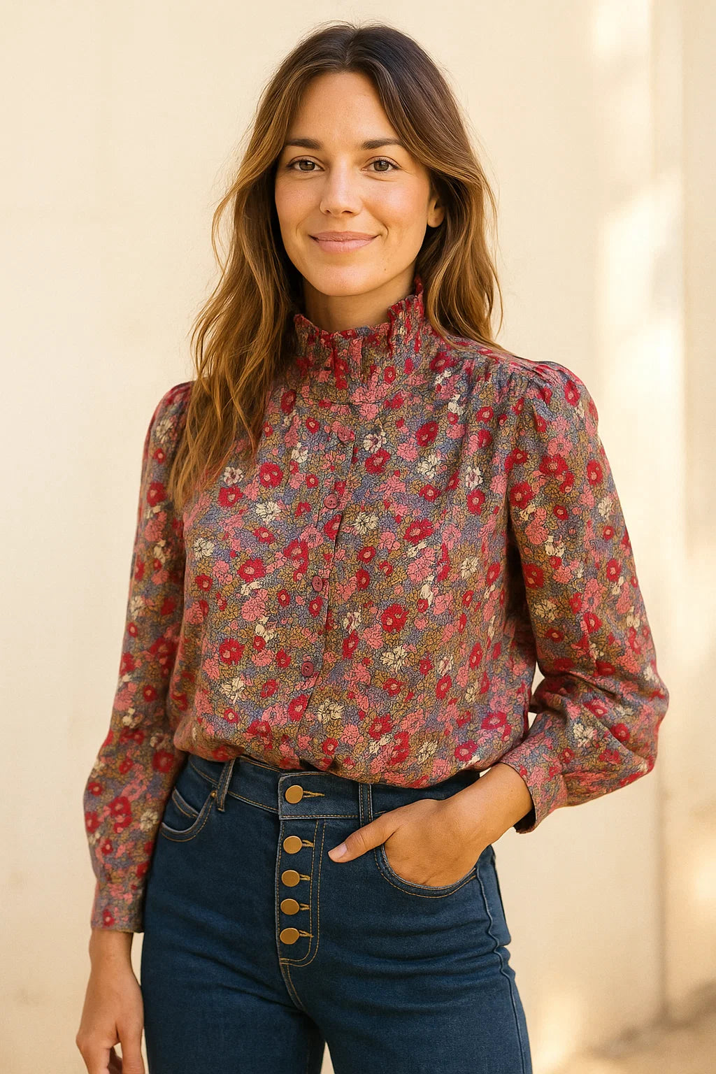 Chemise Fleurie Colorée