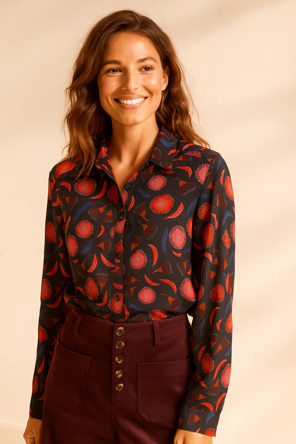 Chemise Imprimée Soleil