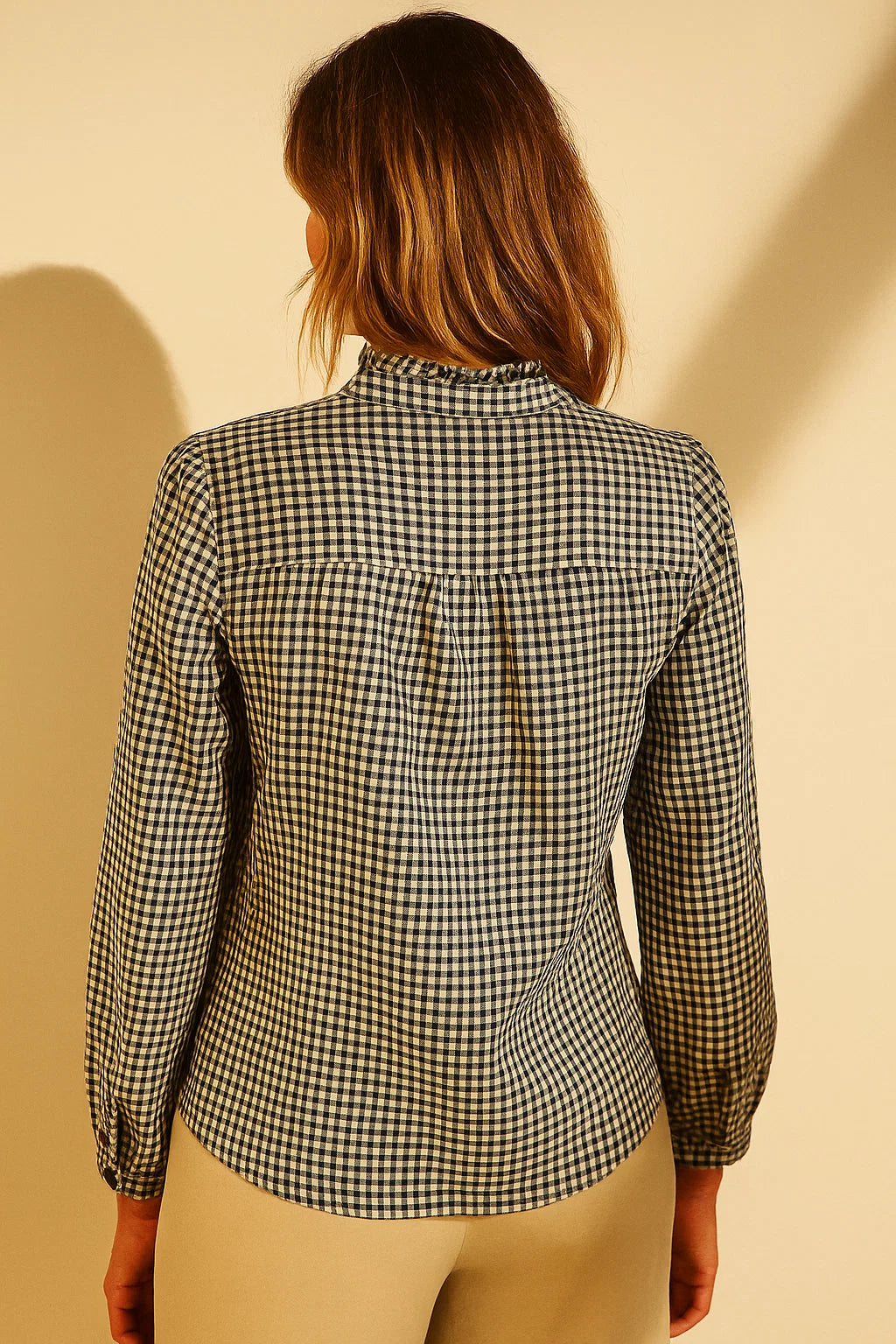 Chemise Vichy Brodée