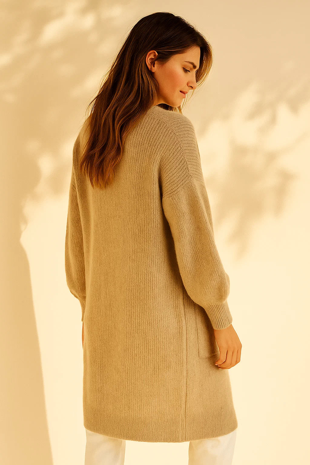 Gilet Long en Alpaga