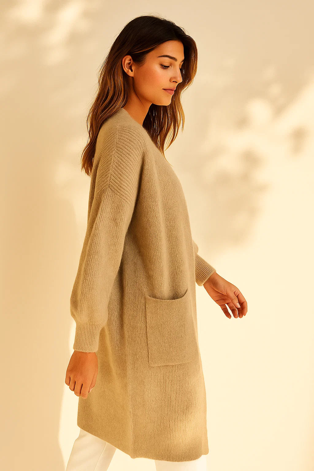 Gilet Long en Alpaga