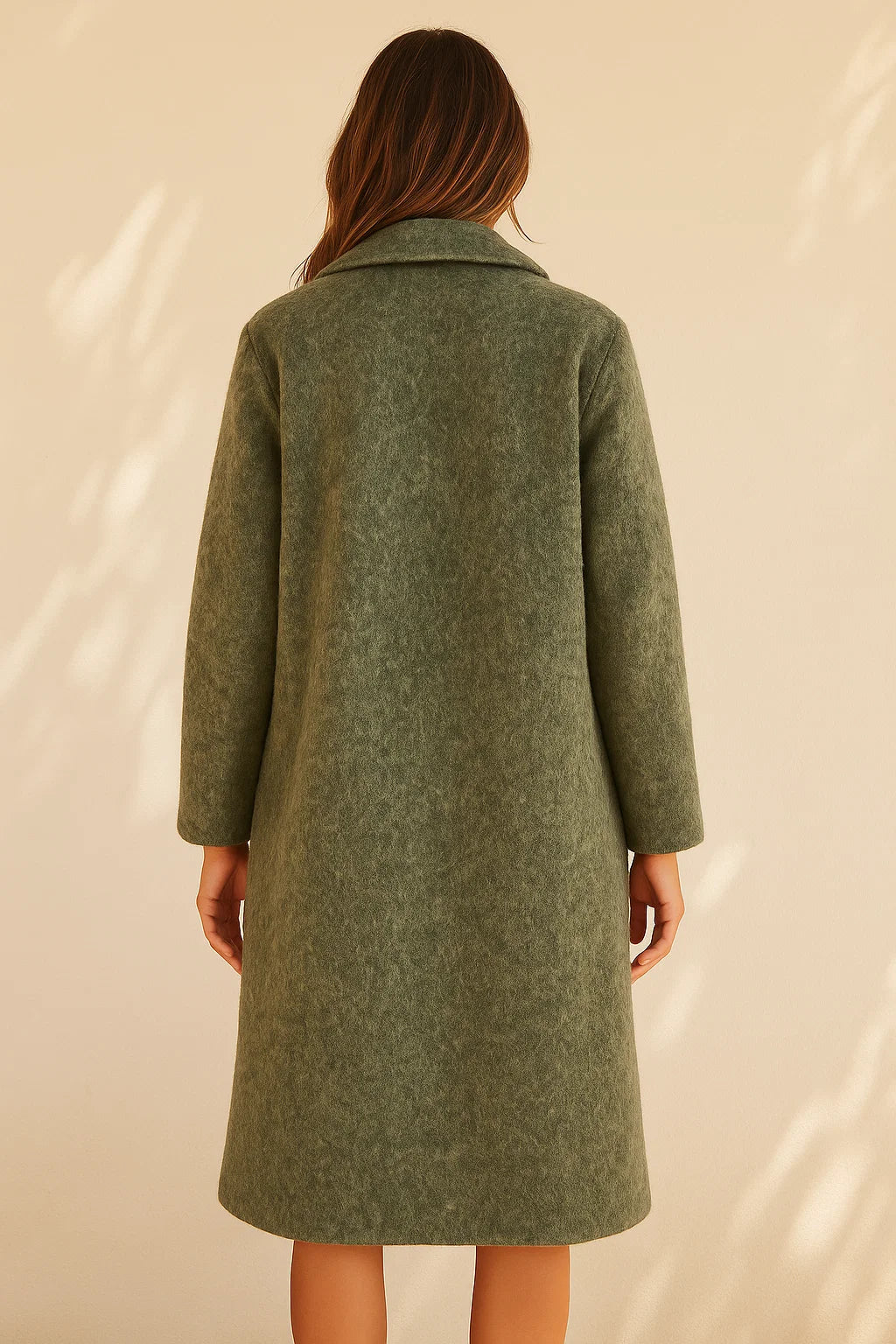 Manteau Uni Feutré