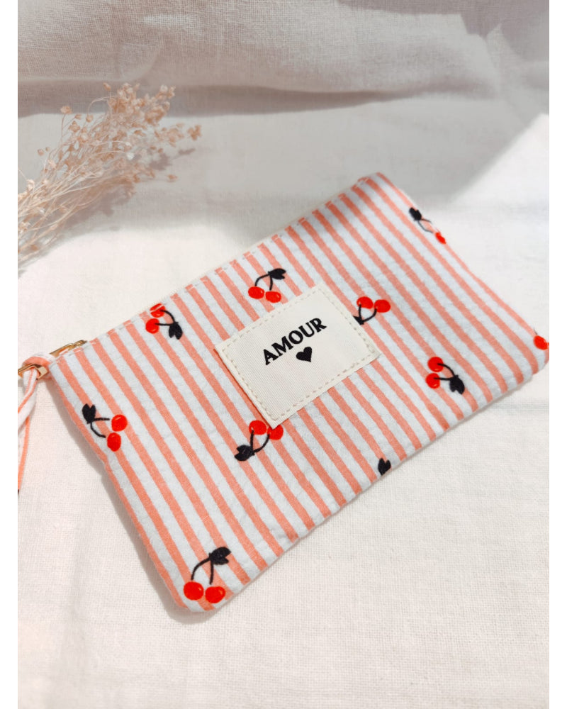 Pochette Cerises Rayures