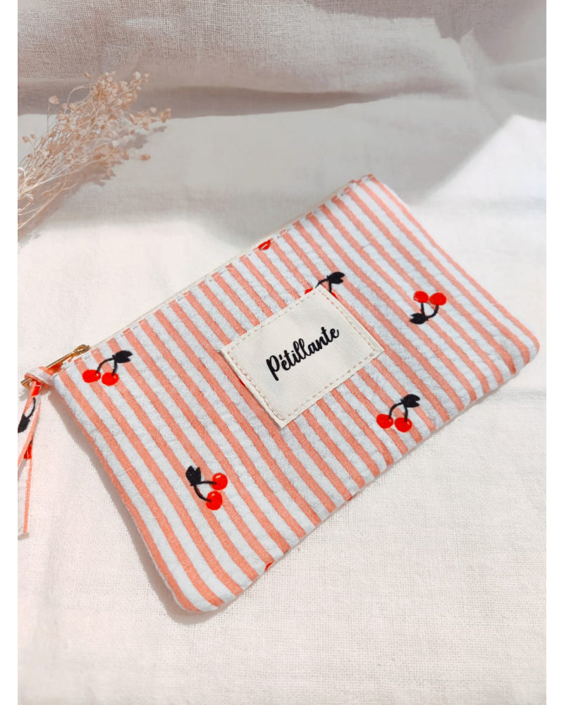Pochette Cerises Rayures