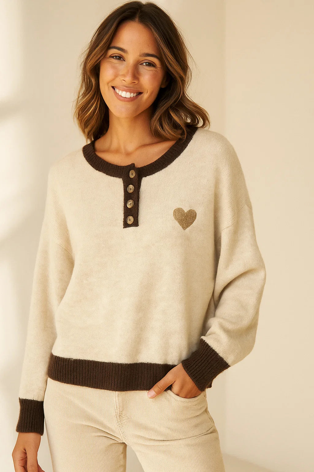 Pull Cosy Coeur