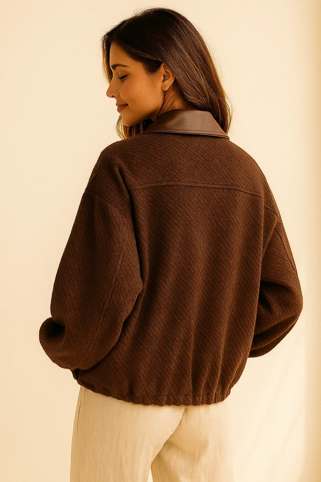 Veste Chocolat Zippée
