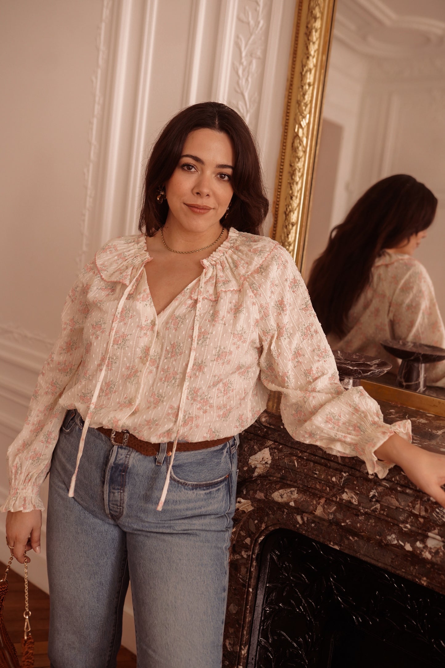 Blouse Fleurie Vintage du 42 au 46
