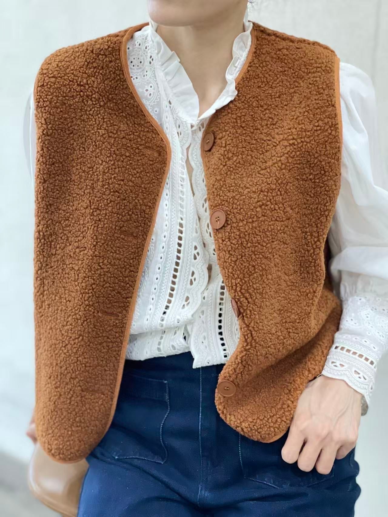 Gilet Cosy Boutonné