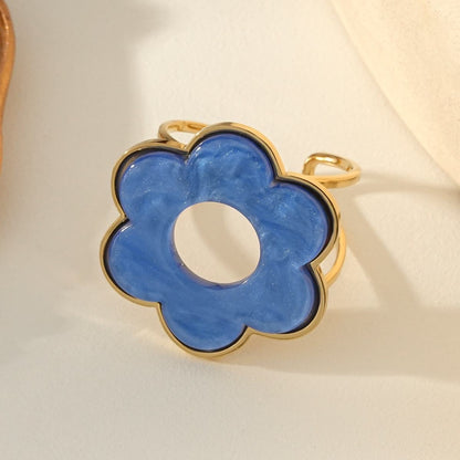 Bague Fleur Minimaliste
